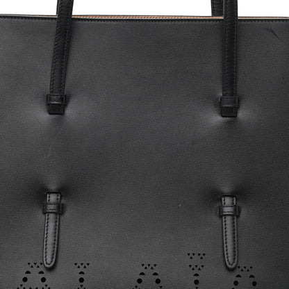 Alaia Calfskin Laser Cut Mina 32 Bag Black 10 of 13