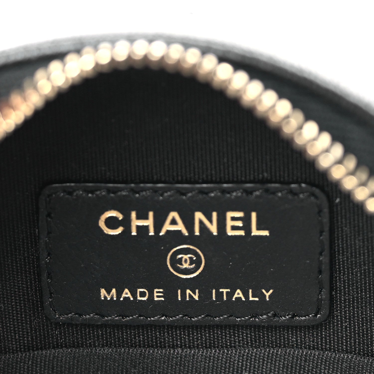 Chanel Calfskin Round Clutch With Chain Black 6 of 9
