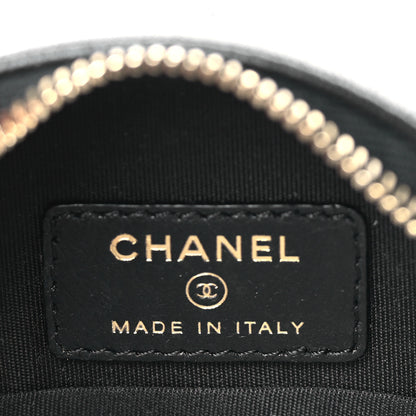 Chanel Calfskin Round Clutch With Chain Black 6 of 9