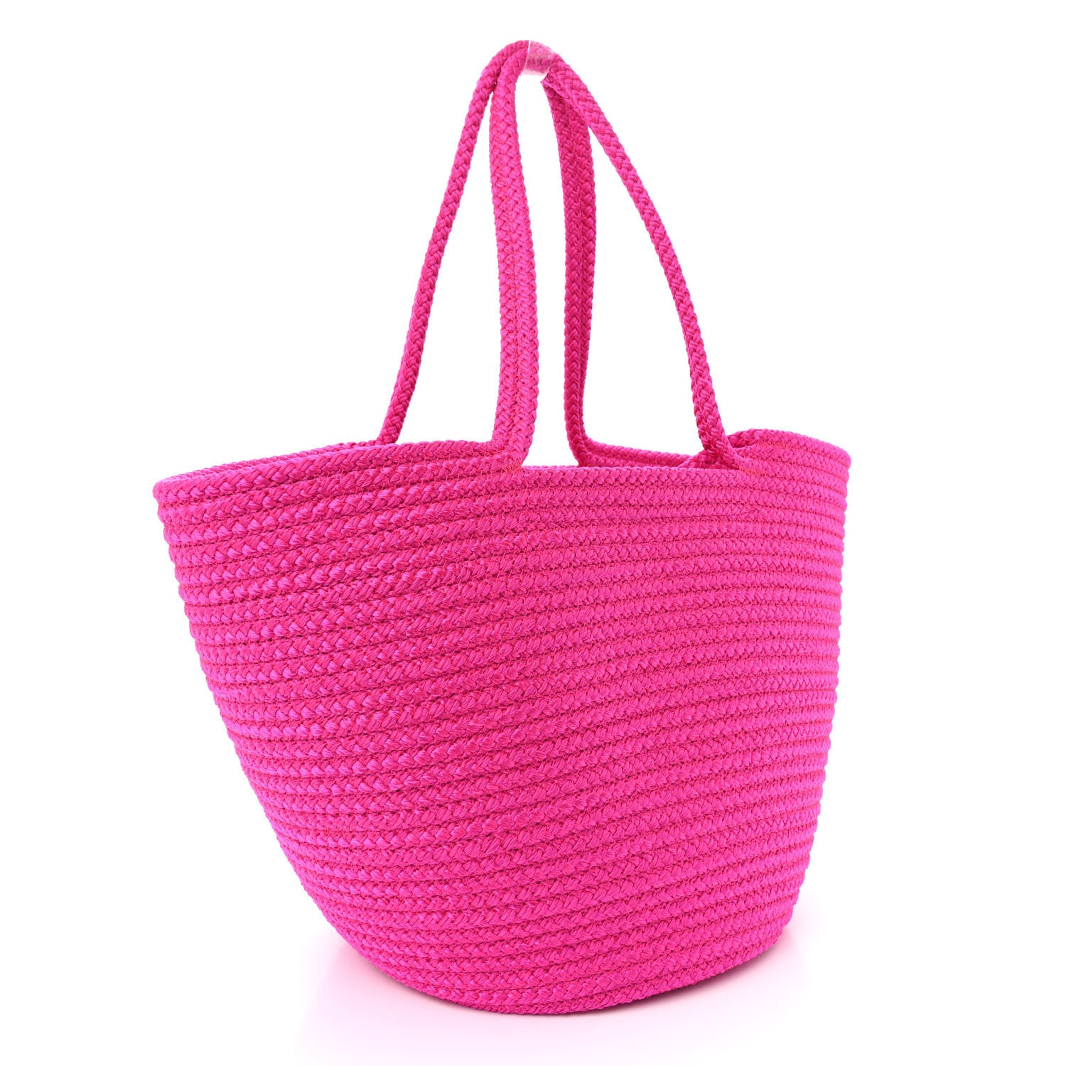 Balenciaga Raffia Large Ibiza Basket Bag Fuchsia 3 of 11