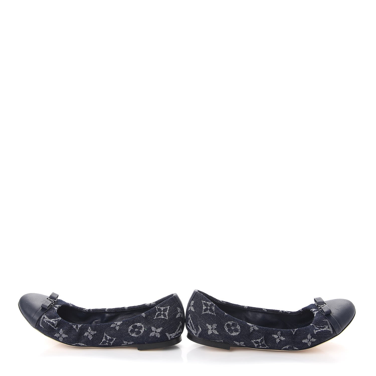 Louis Vuitton Monogram Denim Elba Ballerina Flats 36 Marine 6 of 10