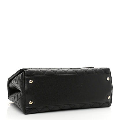 Chanel Caviar Quilted Small Coco Handle Flap Black 4 of 9