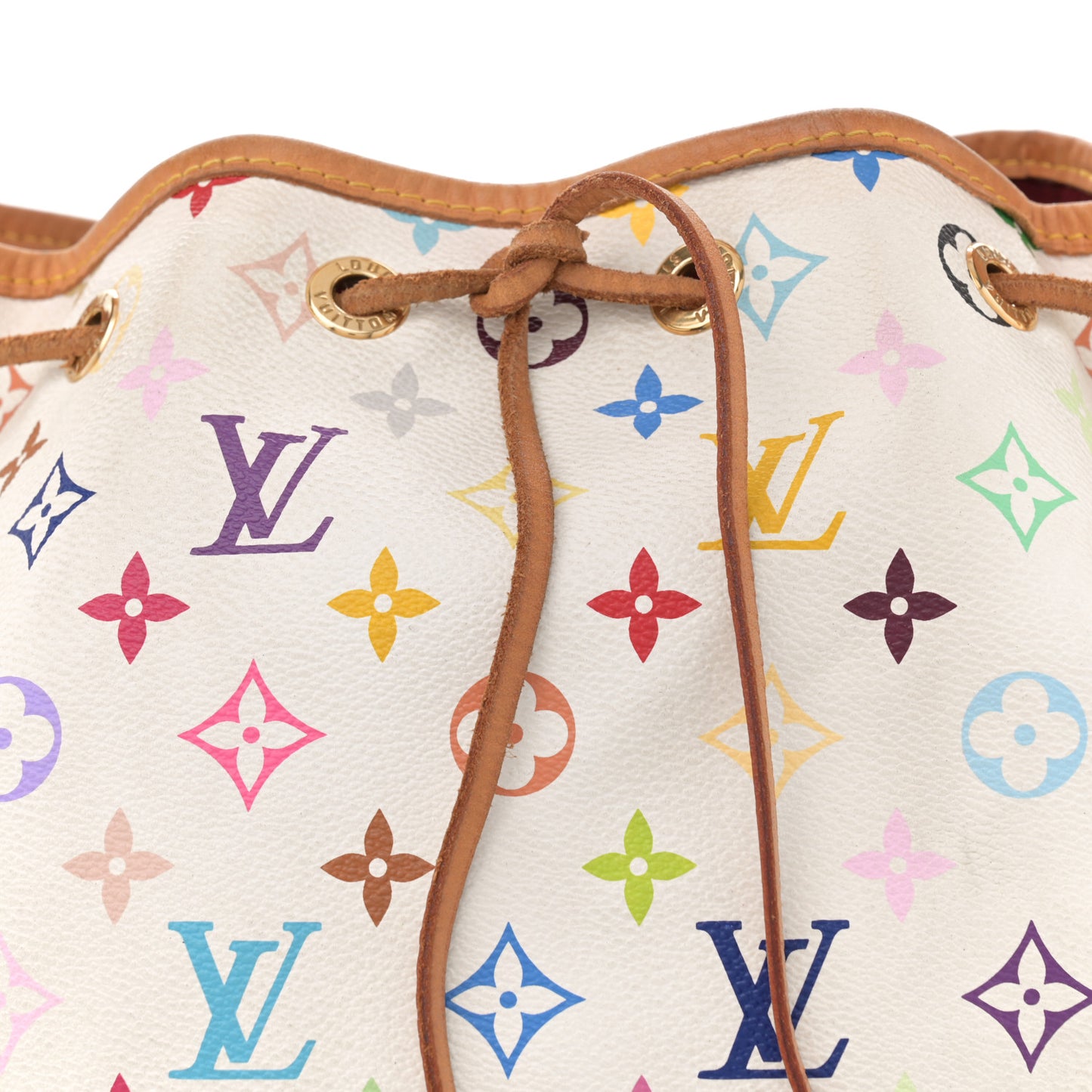 Monogram Multicolor Petit Noe White