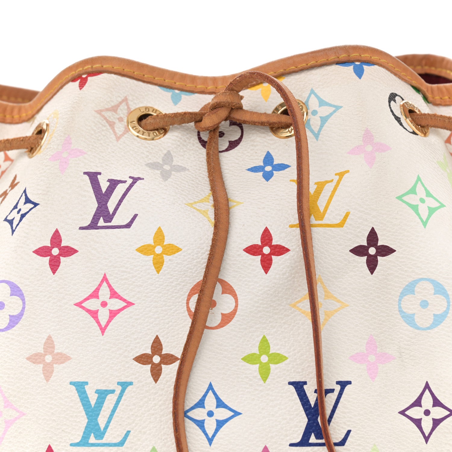 Louis Vuitton Monogram Multicolor Petit Noe White 7 of 10