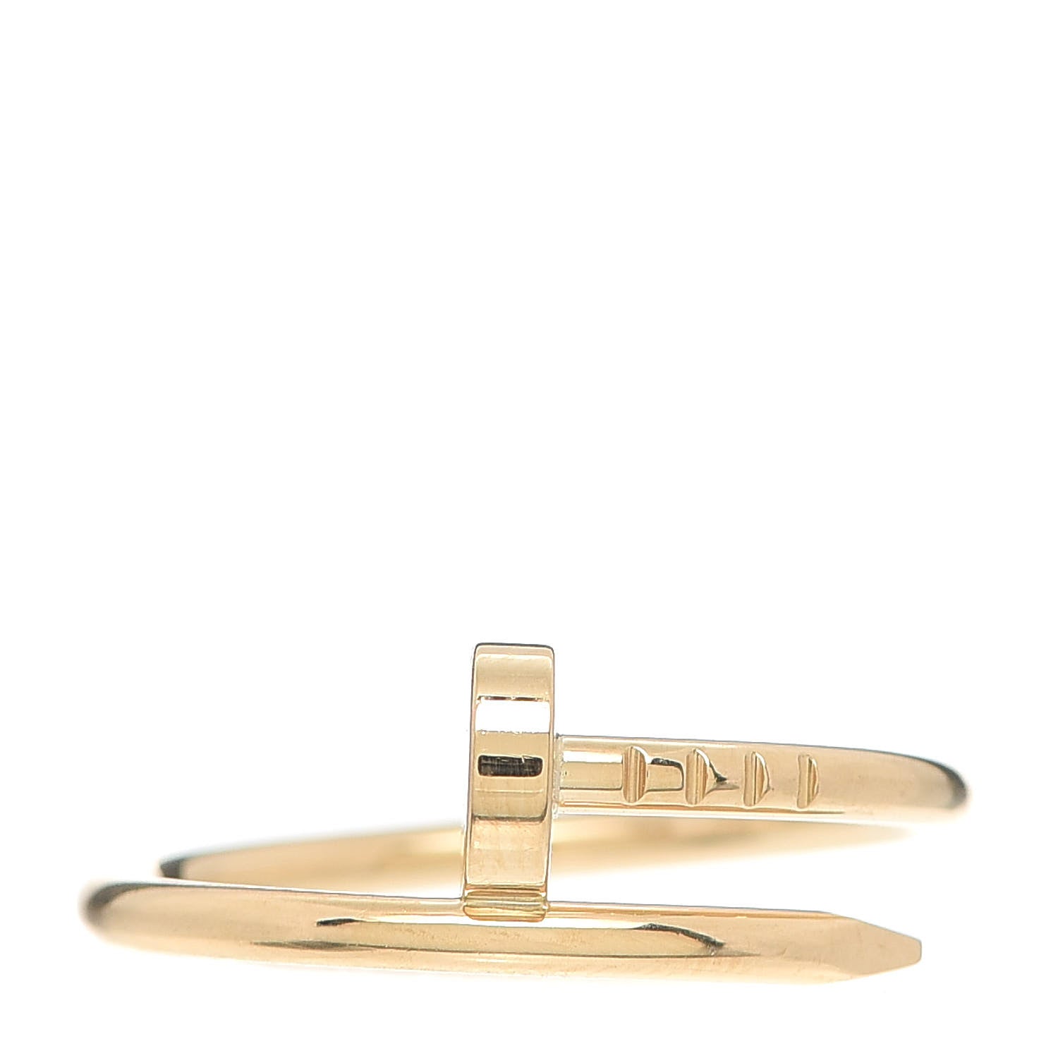 Cartier 18K Yellow Gold Small Juste Un Clou Ring 53 6.5 1 of 7
