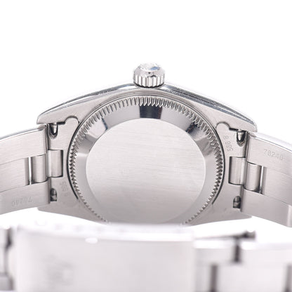 Rolex Stainless Steel 24mm Oyster Perpetual Watch Blue 76080 4 of 4
