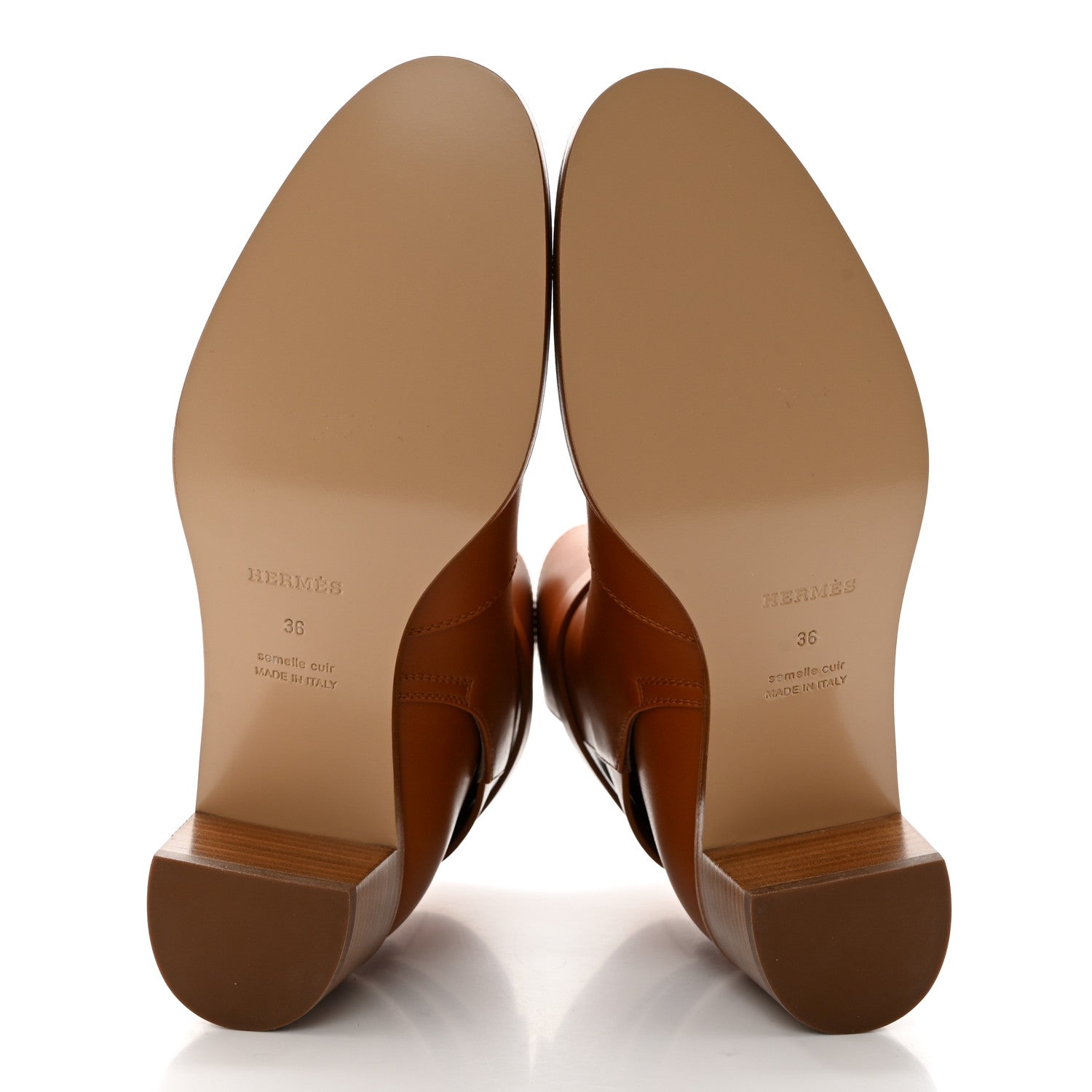 Hermes Calfskin Frenchie 50 Ankle Boots 36 Naturel 5 of 9