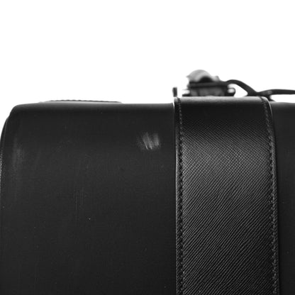 Prada Tessuto Nylon Saffiano Trolley Luggage Black 15 of 21