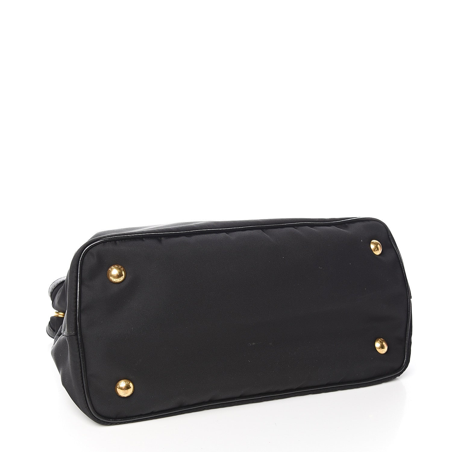 Prada Tessuto Nylon Soft Calf Tote Black 3 of 8