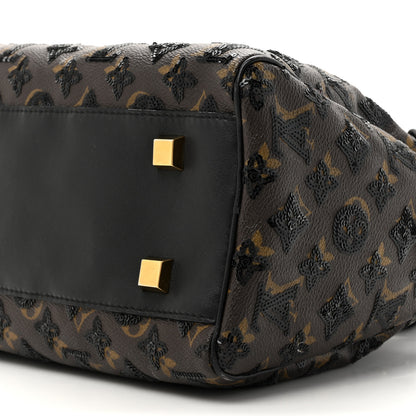 Louis Vuitton Monogram Sequins Eclipse Speedy 28 Black 8 of 11