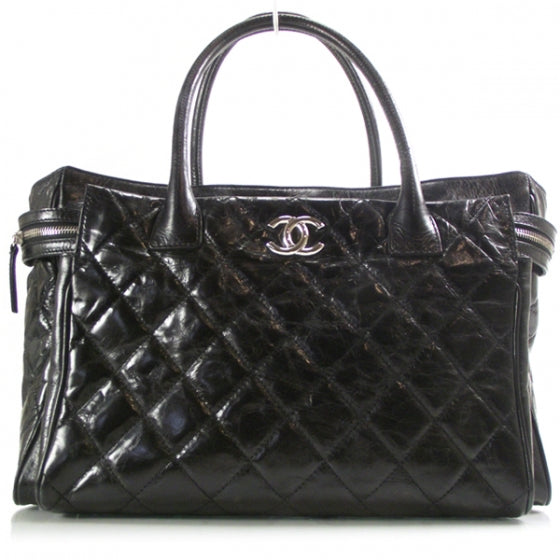 Chanel Glazed Calfskin New Portobello Tote Black 1 of 13