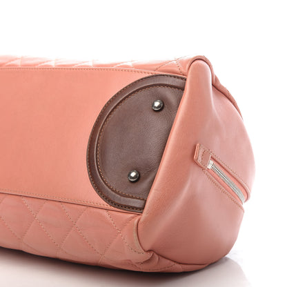Chanel Calfskin Quilted Country Chic Bowler Pink 9 of 9