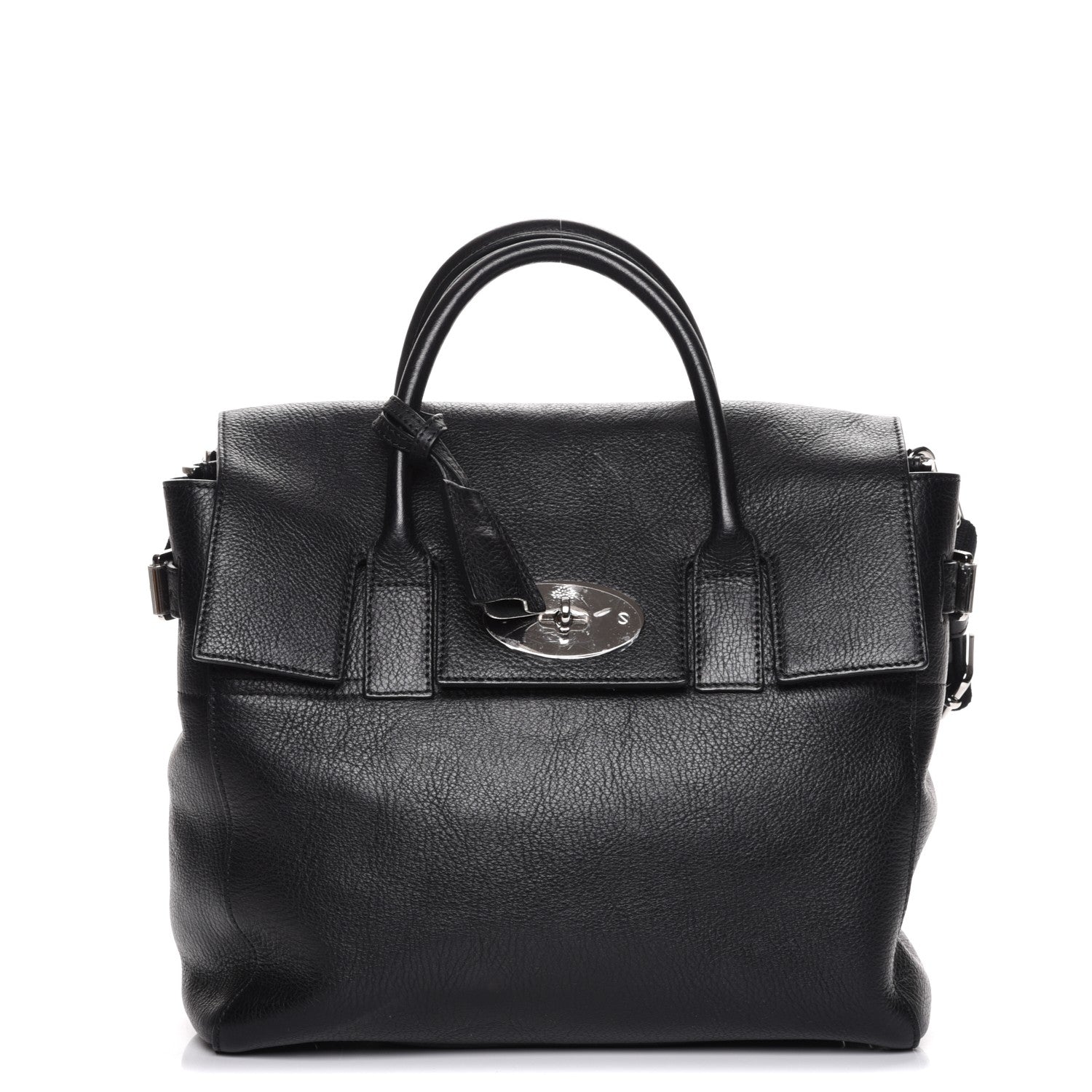 Mulberry Natural Leather Cara Delevingne Convertible Satchel Black 3 of 13