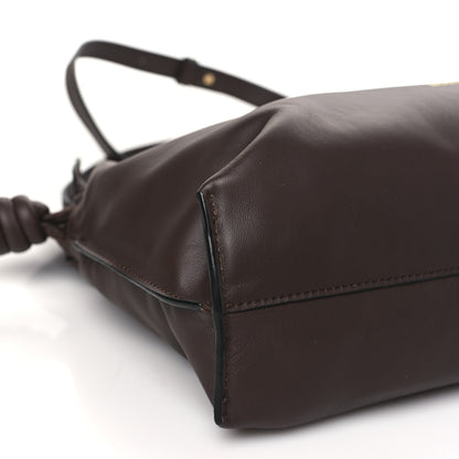 Loewe Nappa Flamenco Knot Clutch Chocolate 9 of 11