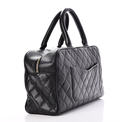 Chanel Caviar Quilted Large Bowler Black 3 of 15