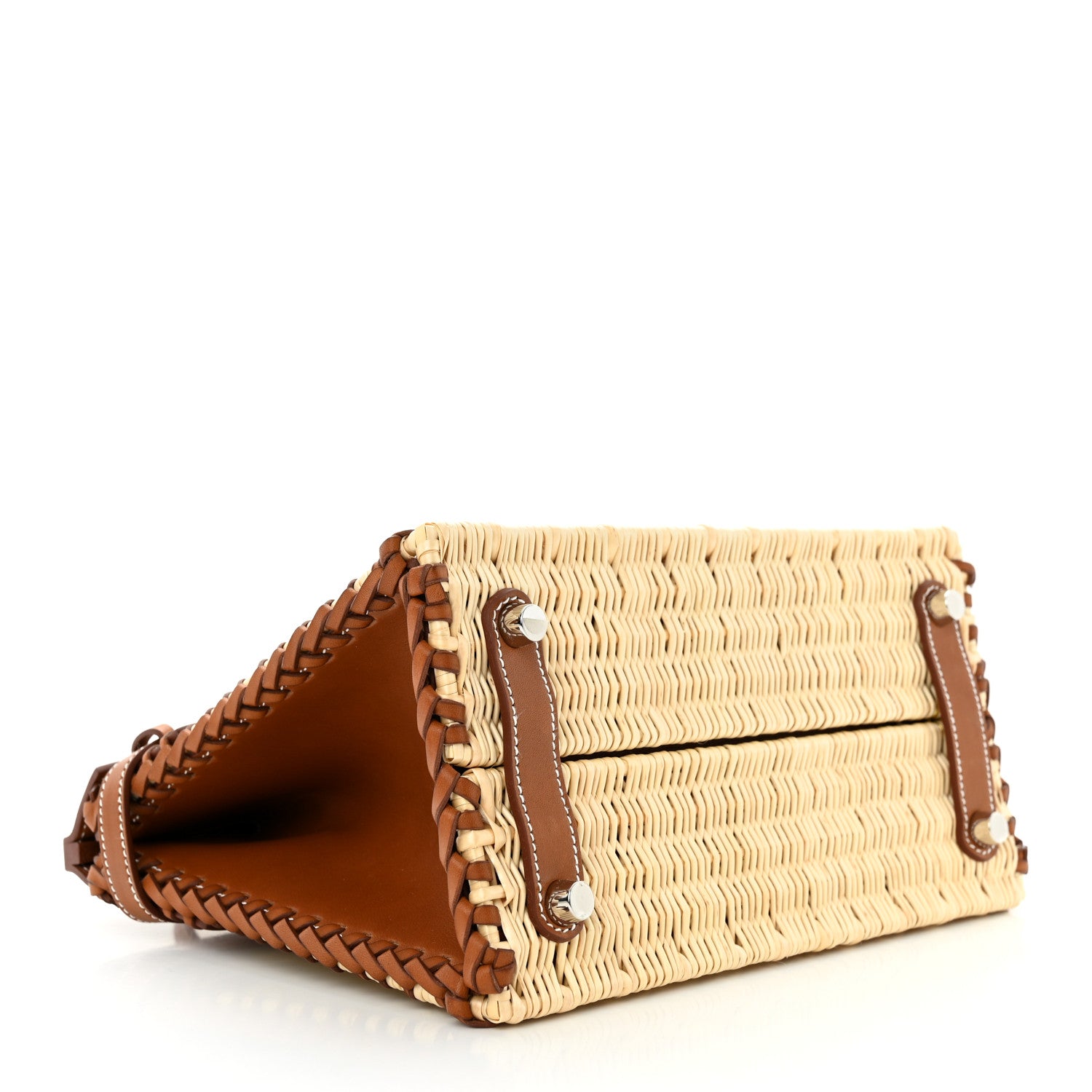 Hermes Wicker Barenia Picnic Birkin 25 Naturel Fauve 4 of 11