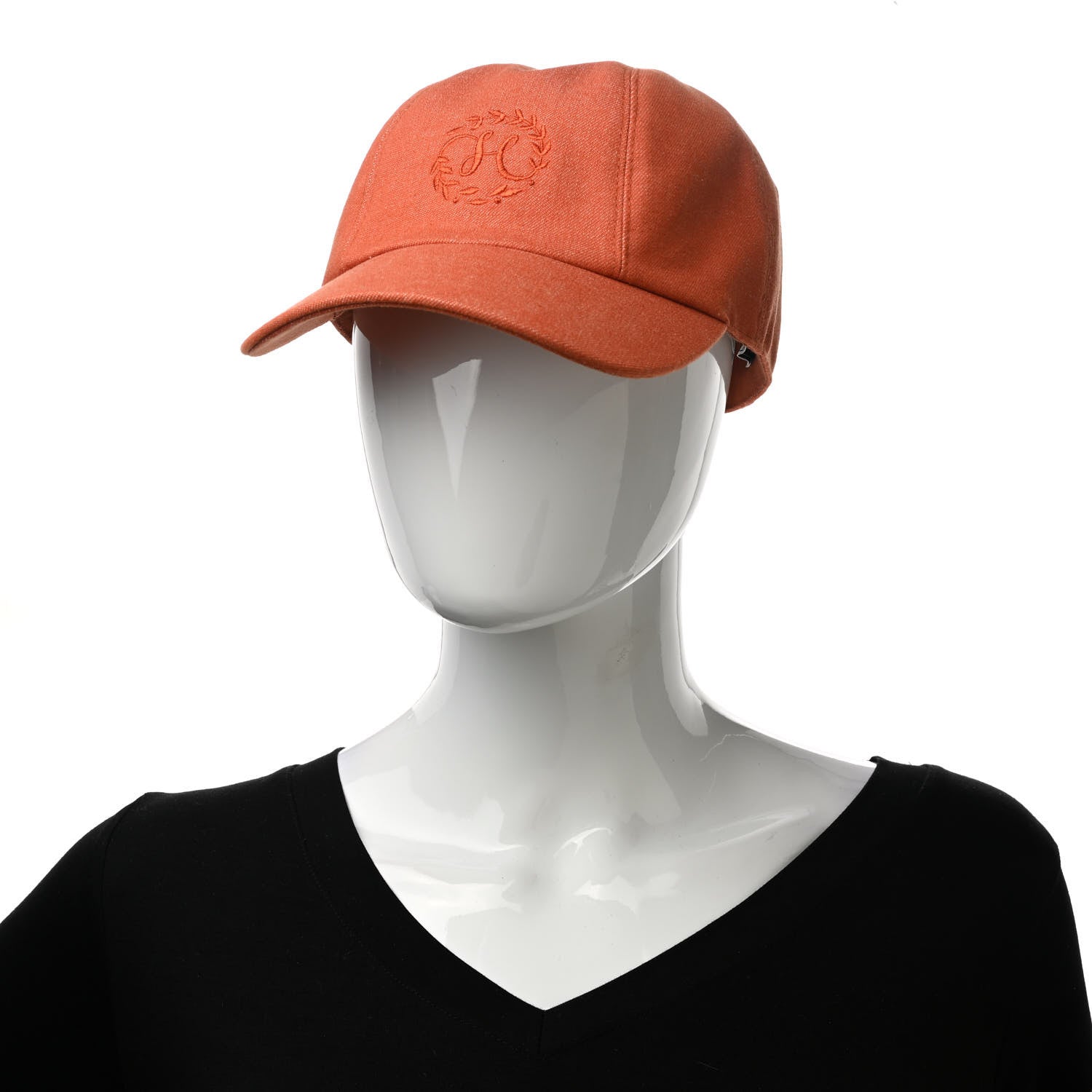 Hermes Denim Davis H Primavera Cap 56 Orange Meranti 2 of 6