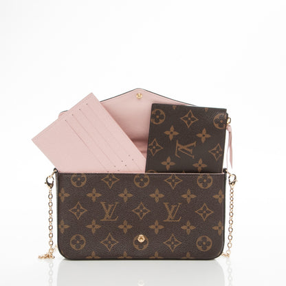 Louis Vuitton Monogram Lovely Birds Pochette Felicie Chain Wallet 8 of 8