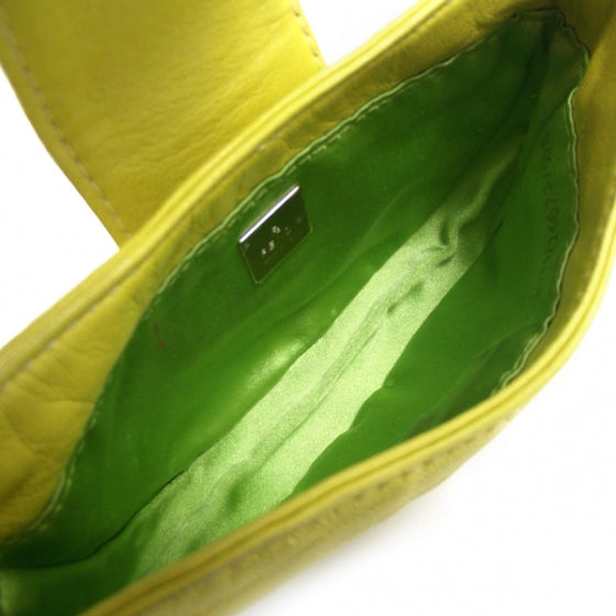 Lambskin Mini Baguette Yellow