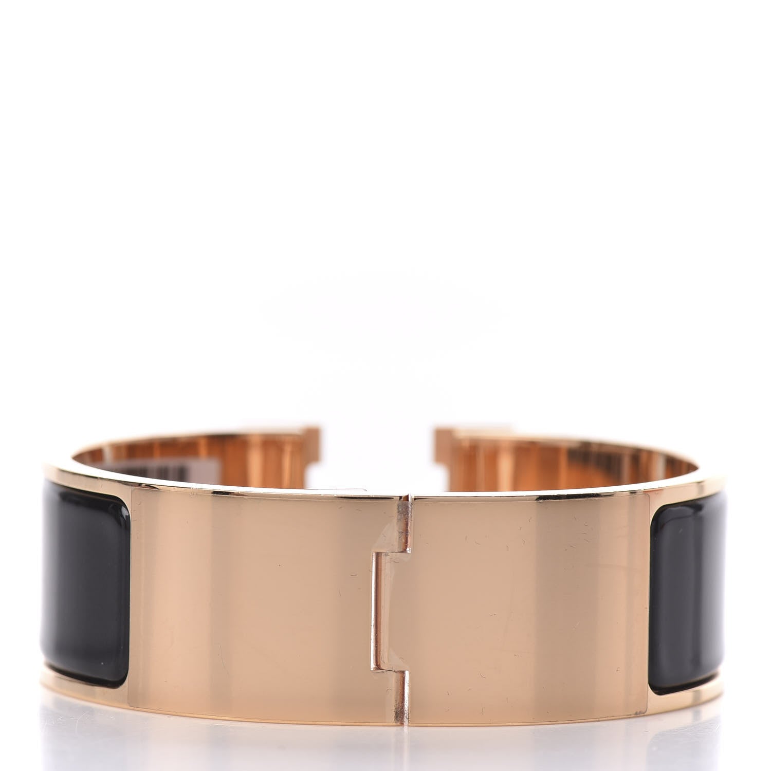 Hermes Enamel Wide Clic Clac H Bracelet PM Black 3 of 5