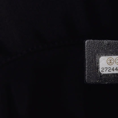 Chanel Bullskin Stitched Large Shopping Bag Black 7 of 9