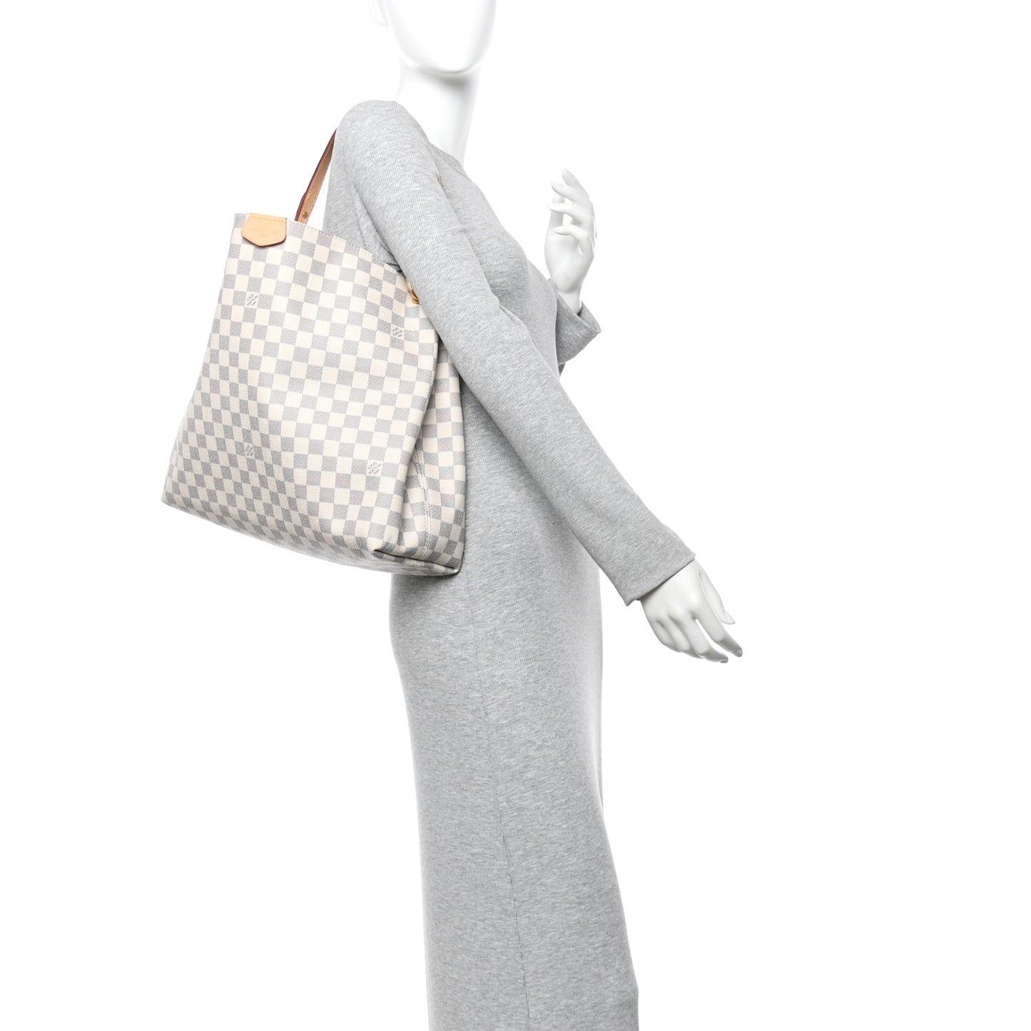 Damier Azur Graceful MM Rose Ballerine