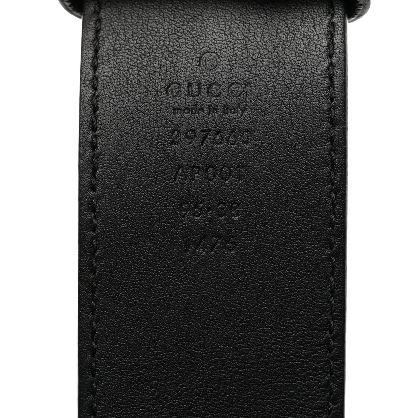 Calfskin Double G 40mm Belt 95 38 Black