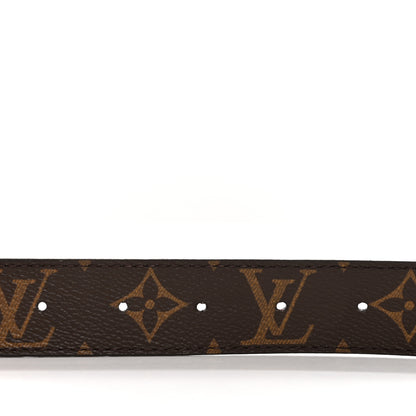 Louis Vuitton Monogram Calfskin LV Initiales Reversible Belt 75 30 Red 5 of 6