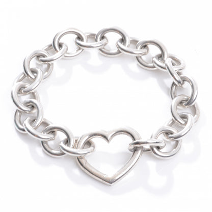 Tiffany Sterling Silver Open Heart Clasp Bracelet 1 of 5