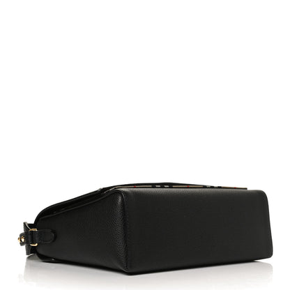 Burberry Grainy Calfskin Vintage Check Note Crossbody Bag Black 7 of 27