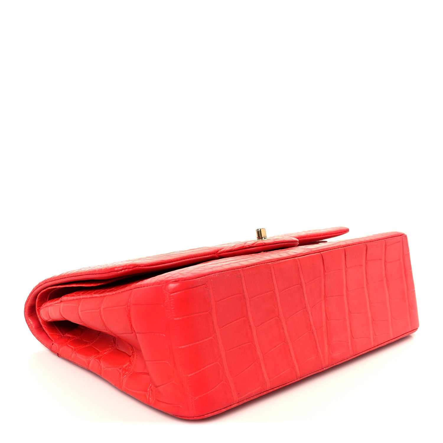 Chanel Alligator Jumbo Double Flap Red 4 of 11