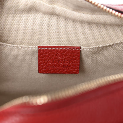 Gucci Pebbled Calfskin Small Soho Disco Bag Tabasco Red 8 of 10