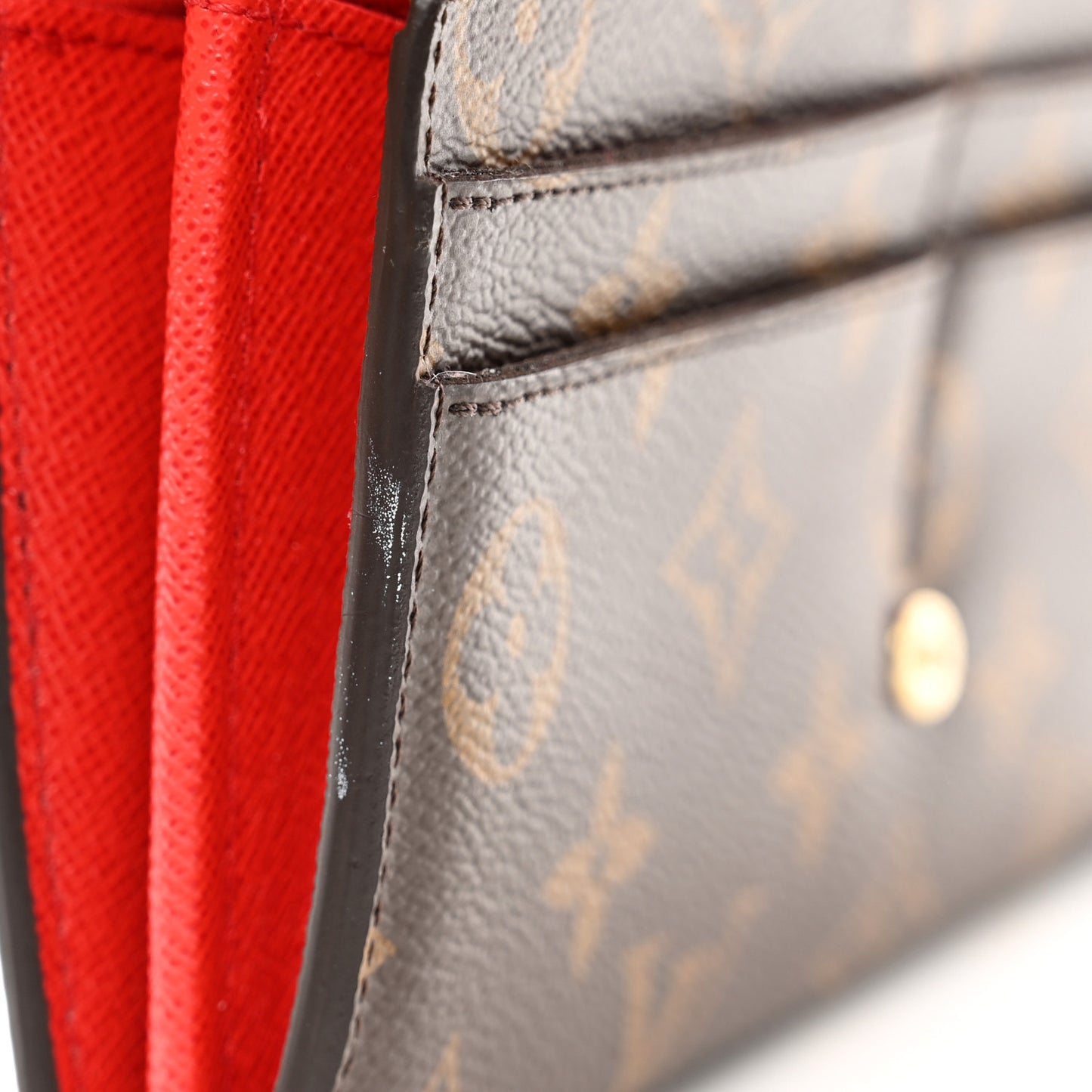 Monogram Sarah Wallet NM Coquelicot