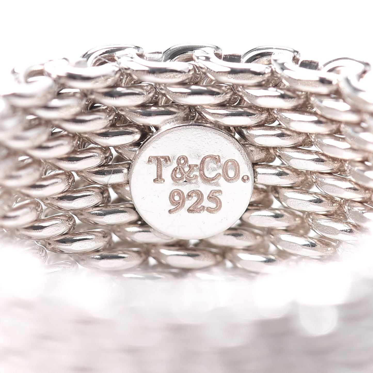 Sterling Silver Somerset Mesh Ring 60 9