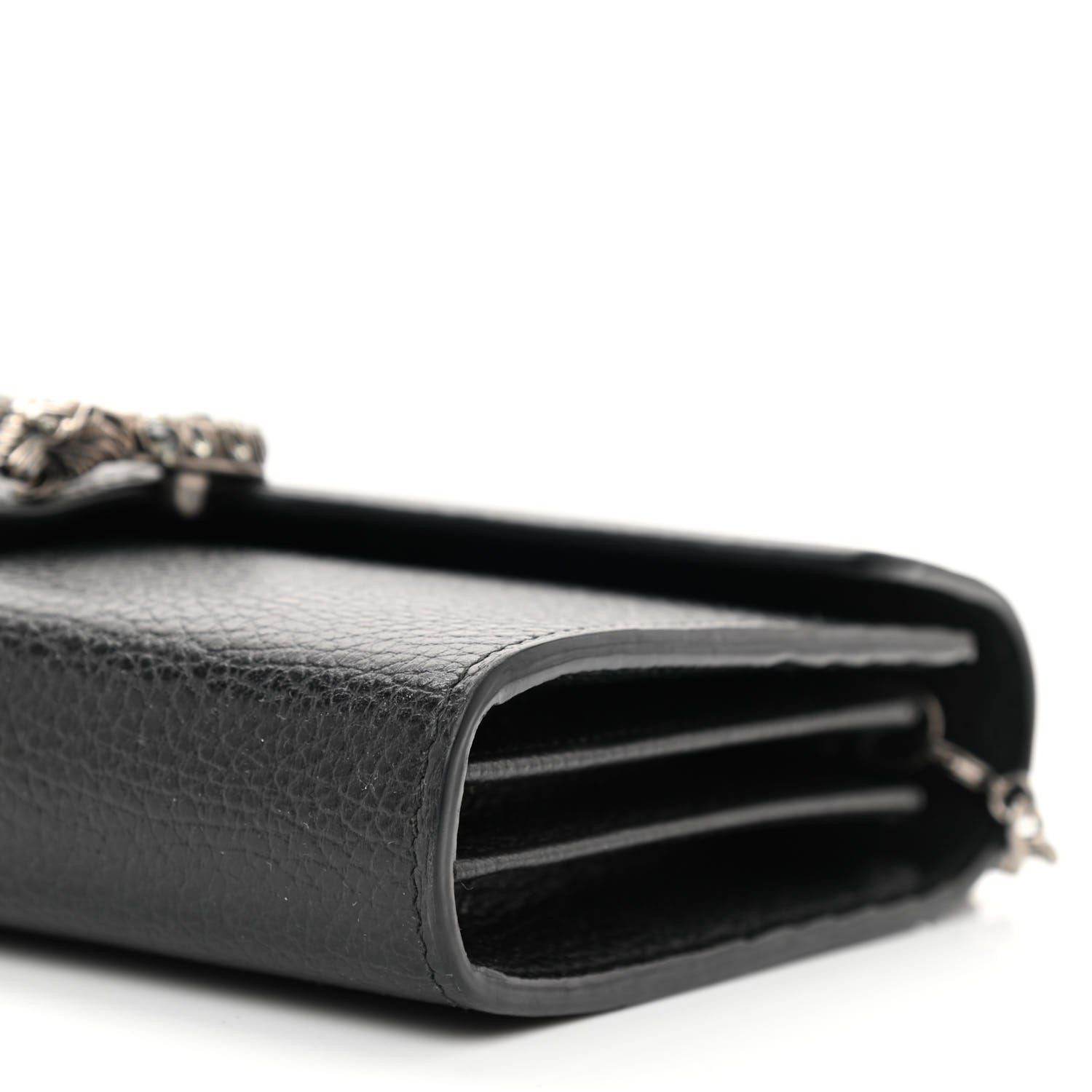 Gucci Calfskin Mini Dionysus Chain Wallet Black 8 of 9