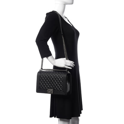 Chanel Caviar Quilted New Medium Boy Flap Black 2 of 11