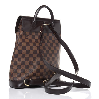 Louis Vuitton Damier Ebene Soho Backpack 2 of 15