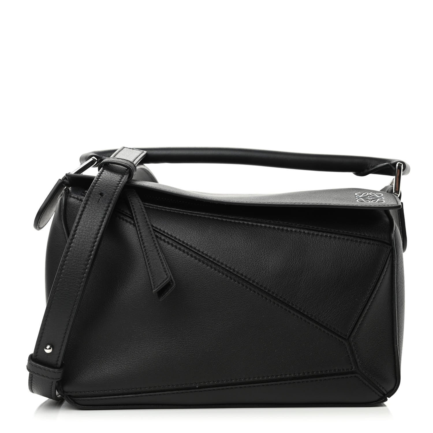 Loewe Calfskin Medium Puzzle Bag Black 1 of 6
