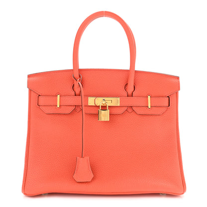 Hermes Togo Birkin 30 Orange Poppy 1 of 11