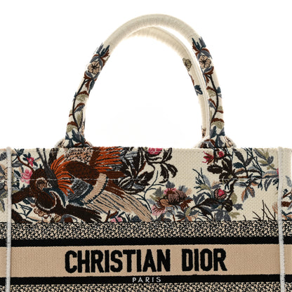 Christian Dior Canvas Jardin Botanique Embroidered Small Book Tote Multicolor 5 of 11