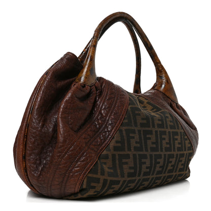 Fendi Zucca Nappa Nuvolata Vitello Tortuga Spy Tobacco Moro 3 of 11