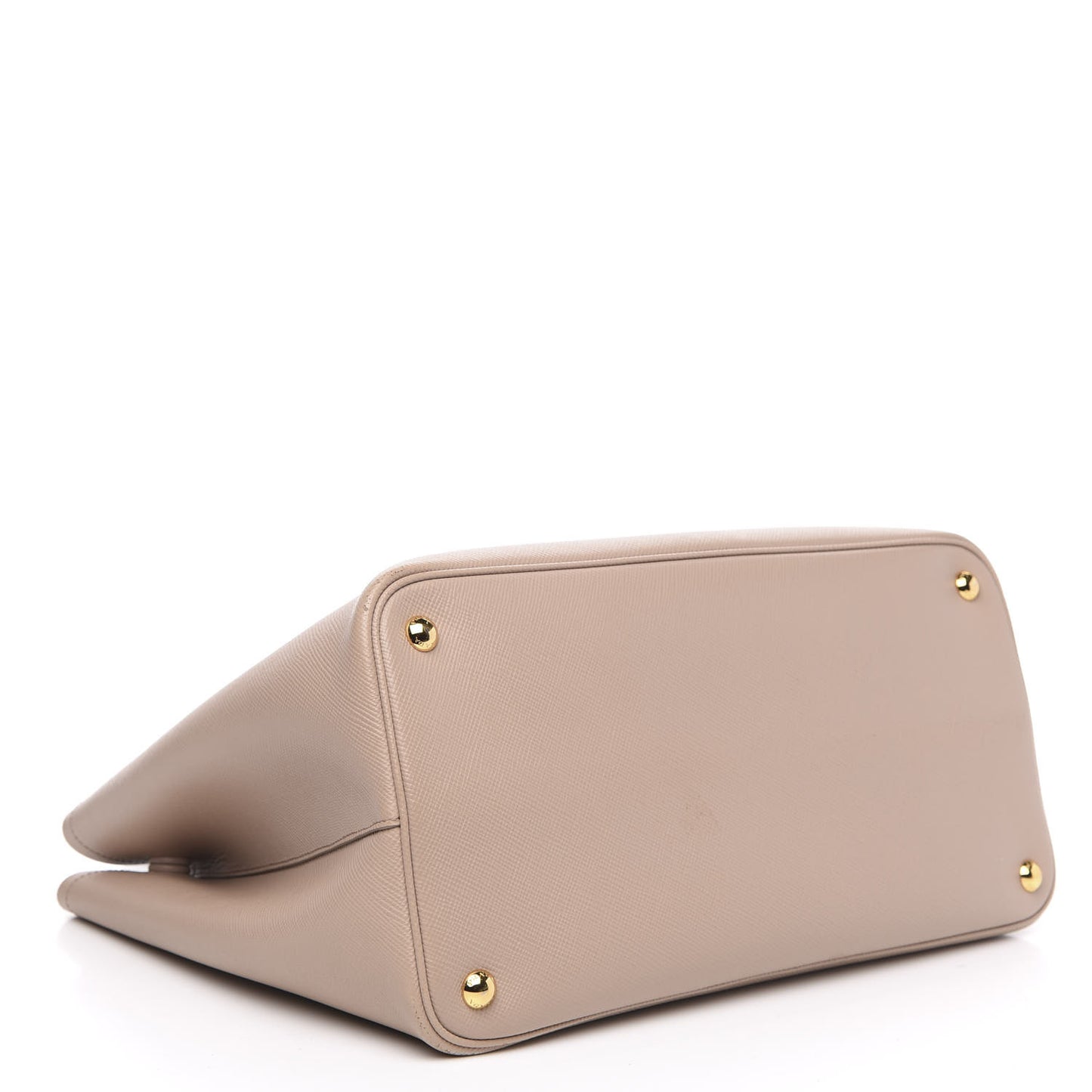 Saffiano Cuir Medium Double Bag Cammeo