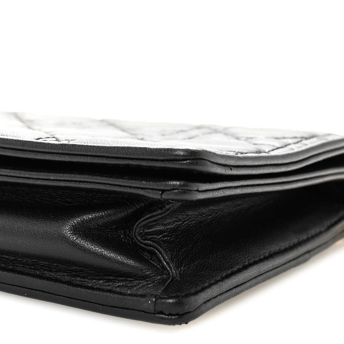 Lambskin Cannage Lady Dior Pouch Black