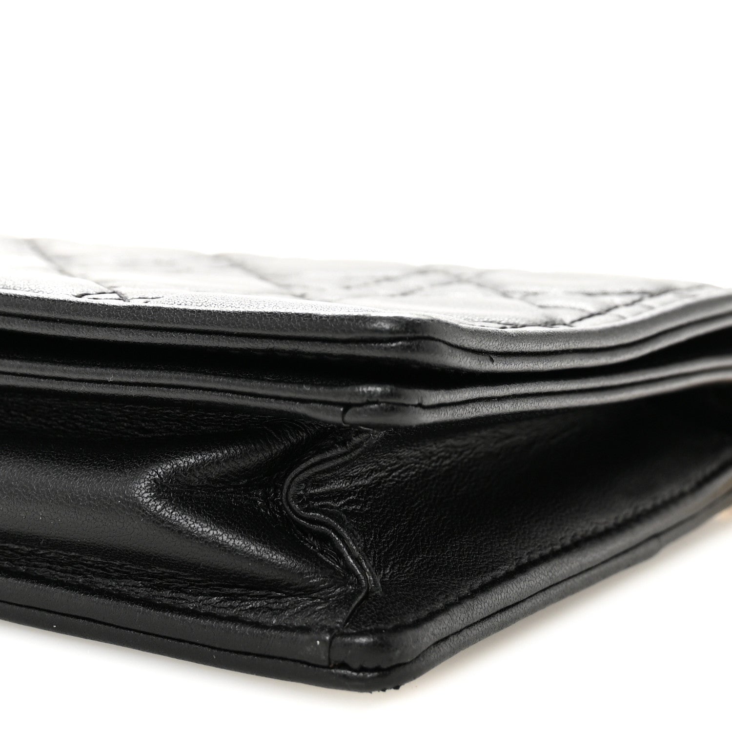 Christian Dior Lambskin Cannage Lady Dior Pouch Black 10 of 10