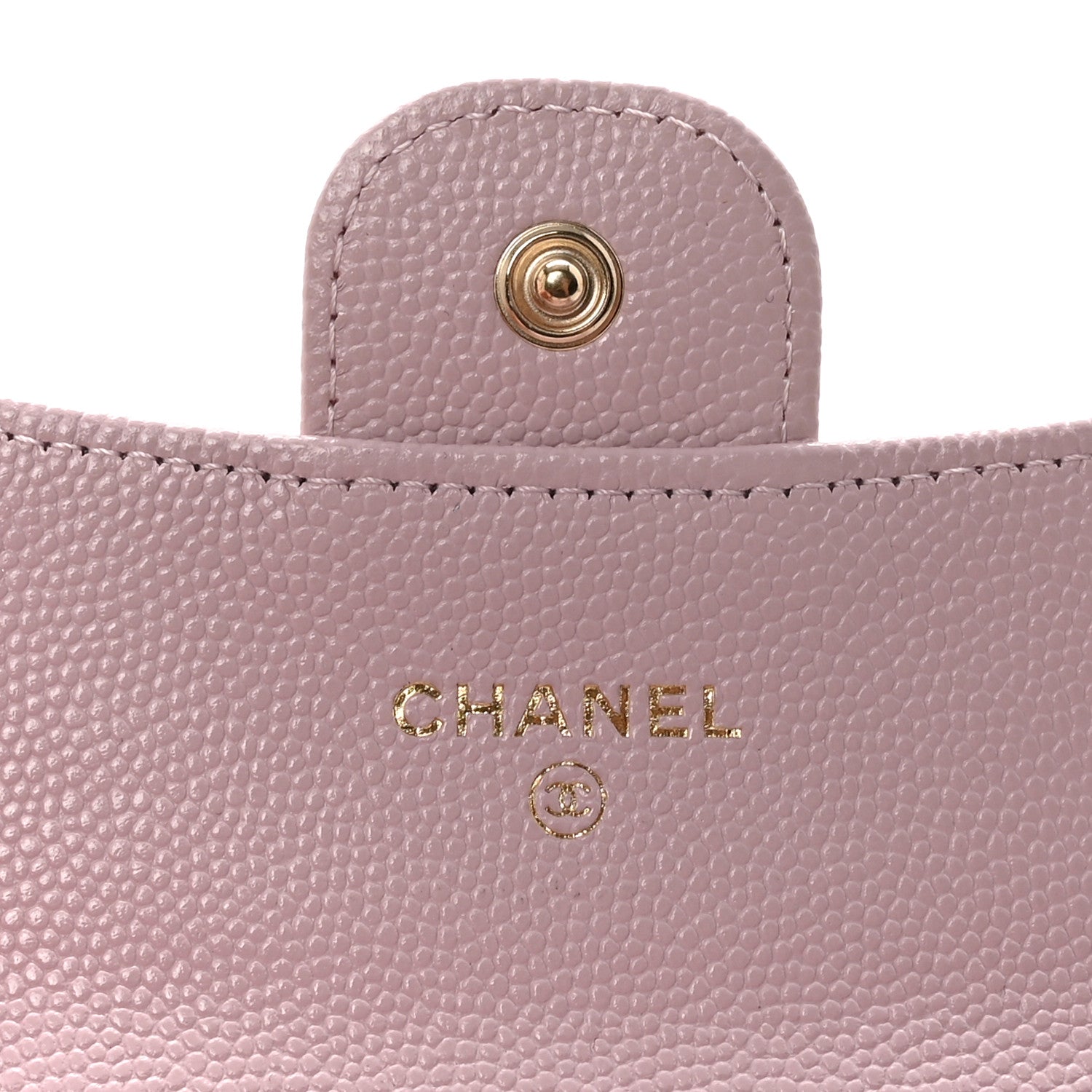 Chanel Caviar Quilted Flap Card Holder Wallet Light Pink 6 of 9