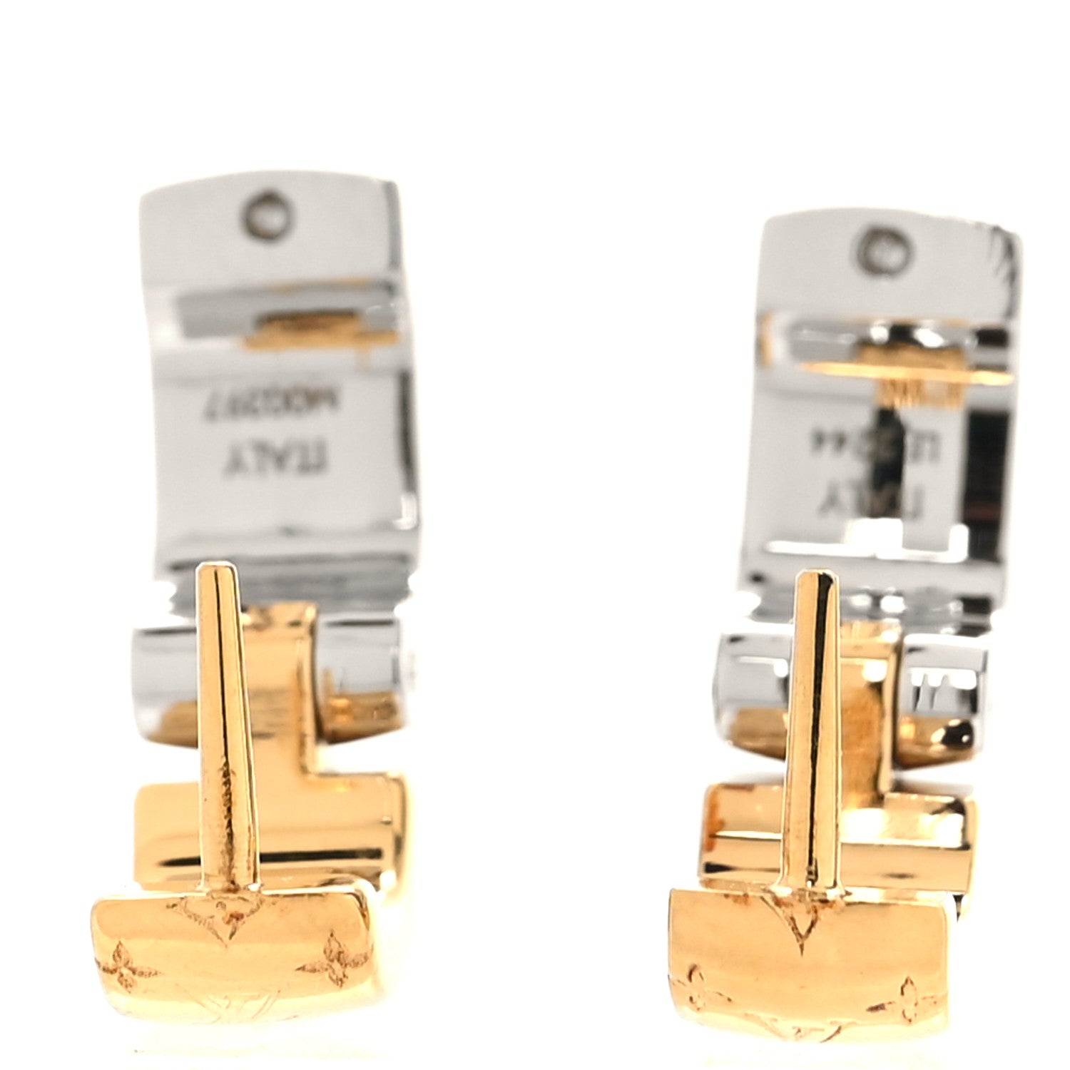 Louis Vuitton Nanogram Earrings Gold 3 of 4