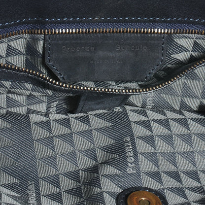 Proenza Schouler Suede PS1 Medium Satchel Navy 6 of 7