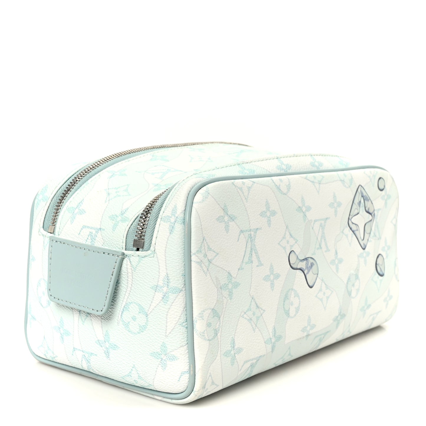 Monogram Aquagarden Dopp Kit Toilet Pouch Crystal Blue