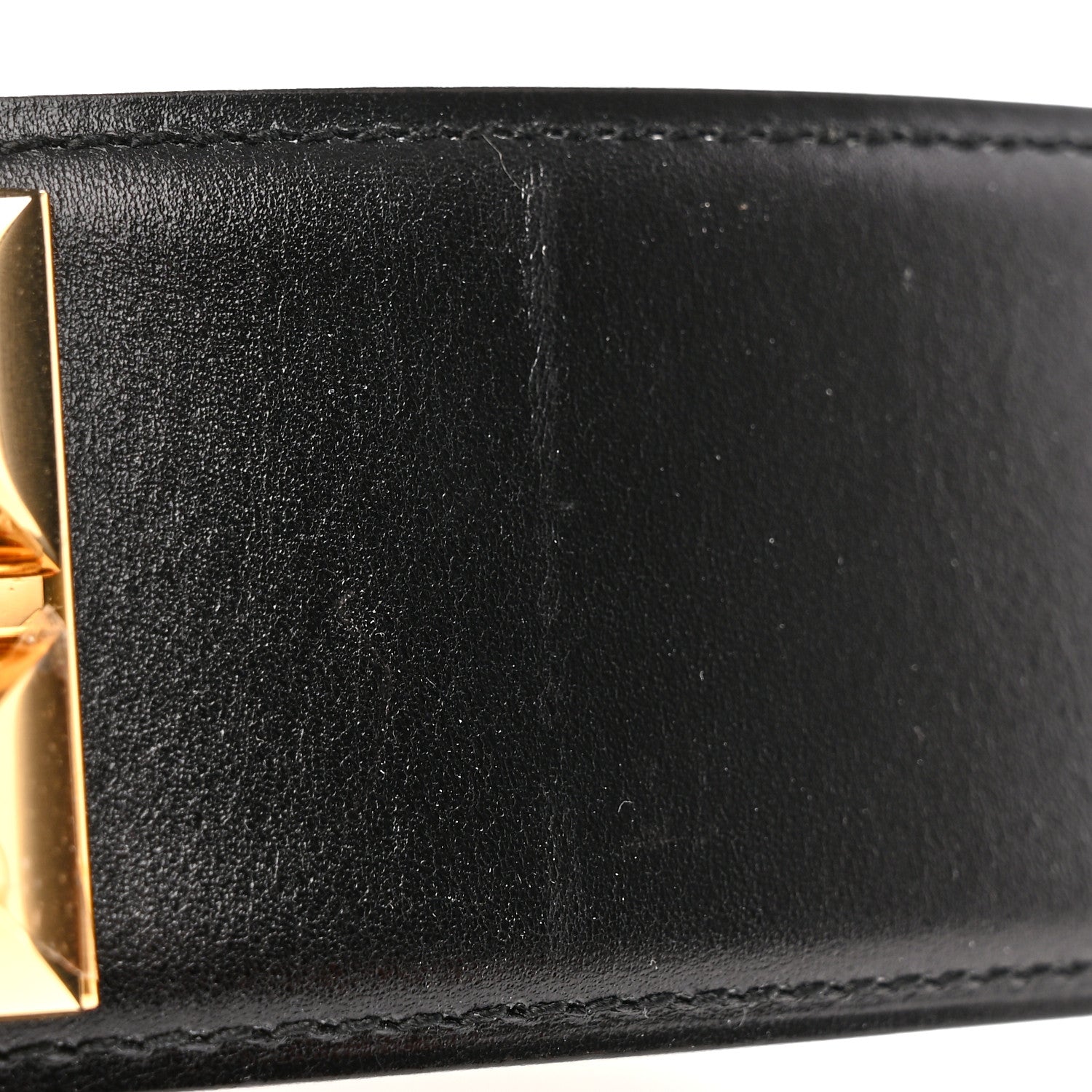 Hermes Box Collier De Chien CDC Belt 80 32 Black 11 of 14