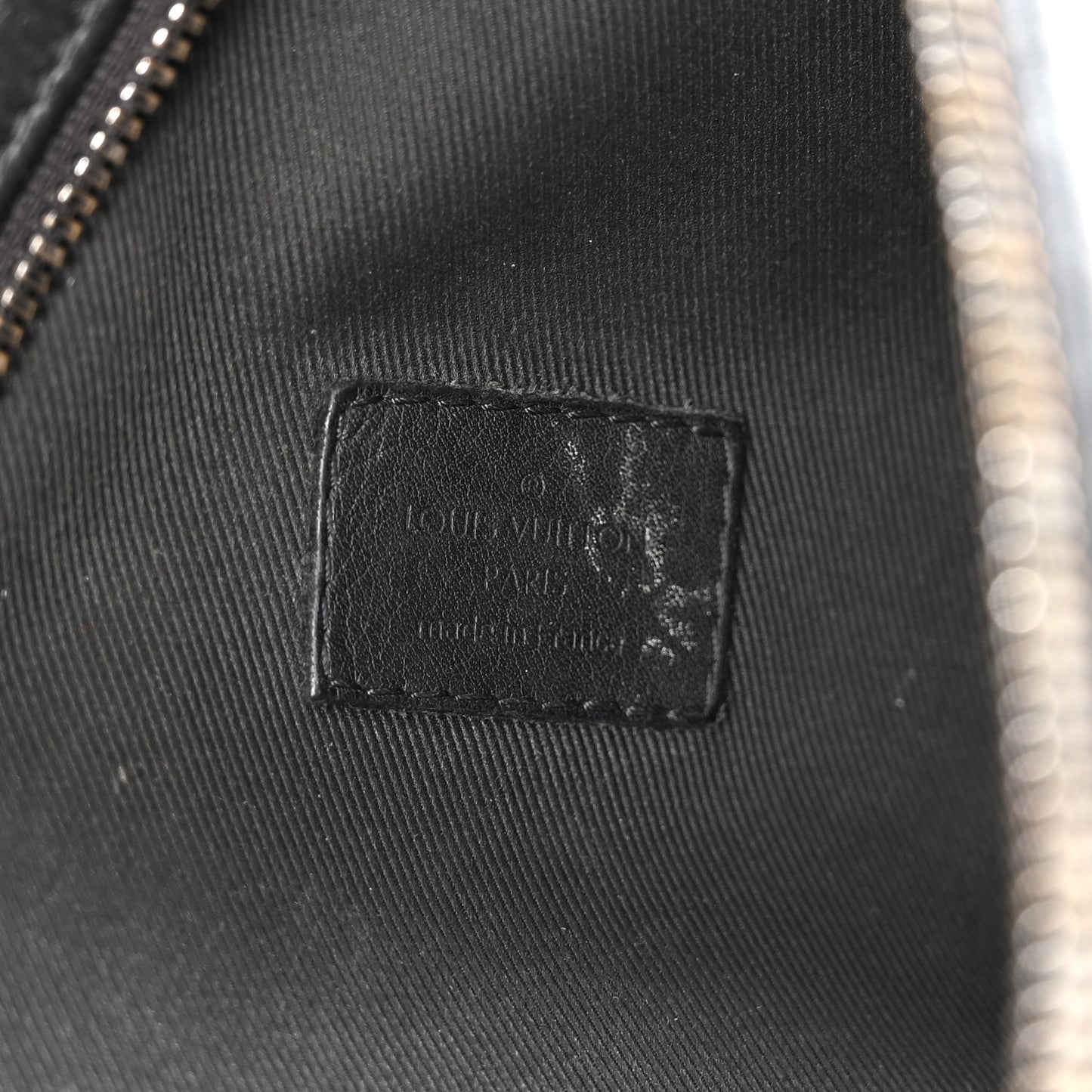 Calfskin Shadow Monogram Duo Slingbag Black